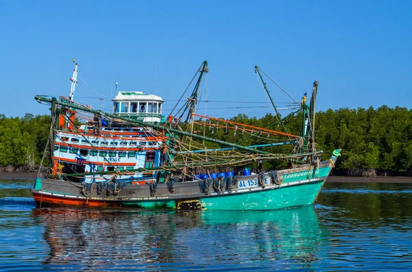 Barco Pesca Tailandés Phangnga Bay Tailandia — Foto de Stock