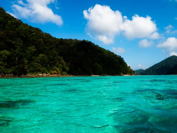 Pláž Tropické Moře Surin Island Provincie Phang Nga Thajsko — Stock fotografie