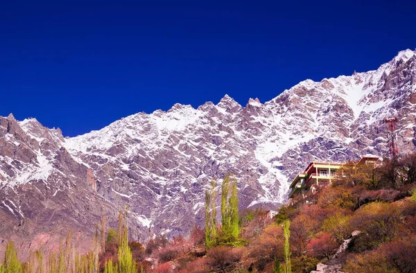 Temporada Otoño Hunza Valley Pakistán — Foto de Stock