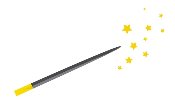 A magical item. Wizard's magic wand. illustration isolated on a white background.. — ストック写真