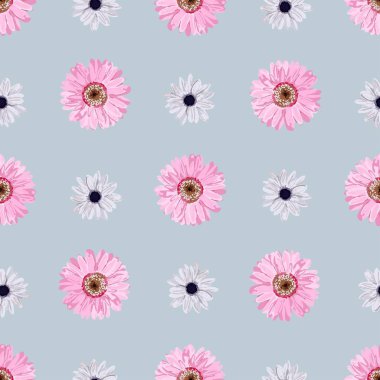 SEAMLESS VECTOR FLOWER PATTERN. Realistic flowers. Spring bright colors. Perfect design for textile and wrapping paper..