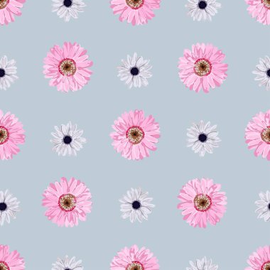 Kusursuz çiçek deseni. Gerçekçi çiçekler. Bahar renkleri. Tekstil ve ambalaj kağıdı için mükemmel tasarım..