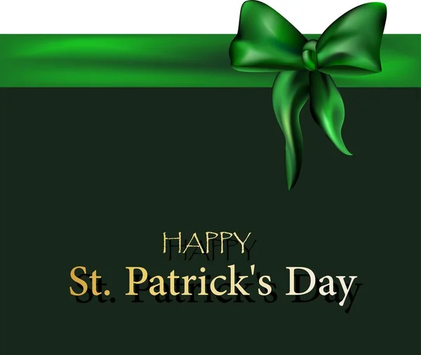 Día San Patricio Tarjeta Felicitación Volante Lugar Para Inserción Texto — Vector de stock