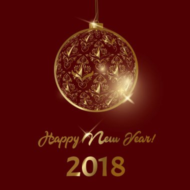 Mutlu yıllar tebrik kartı.