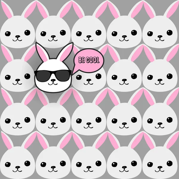 Sevimli tavşanlarla kusursuz desen