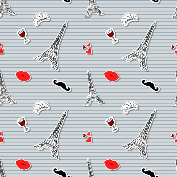 Paris ile vektör seamless modeli