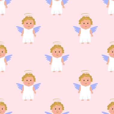 sevimli melekler ile Seamless Modeli