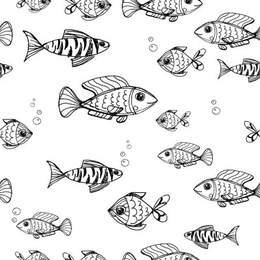 Balıklarla kusursuz desen