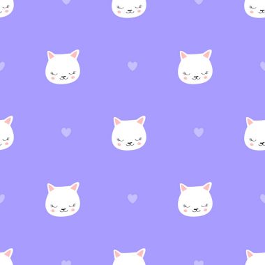 Şirin kediler pürüzsüz desen