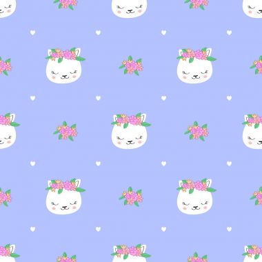 Şirin kediler pürüzsüz desen