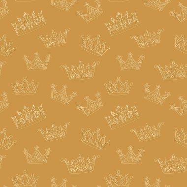 Taçlı kusursuz desen