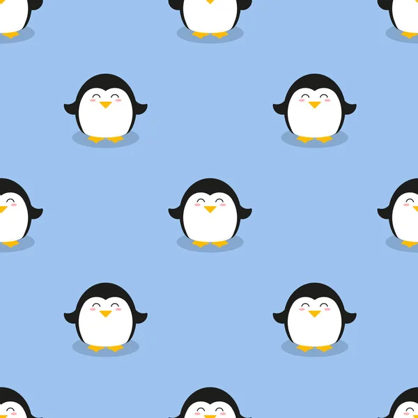 Sevimli penguen vektörü kusursuz desen