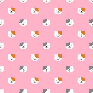 Sevimli kediler sorunsuz vektör desen