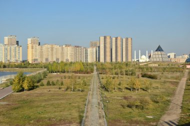 Görünümünde Astana, Kazakistan, Expo 2017 dizi başkenti