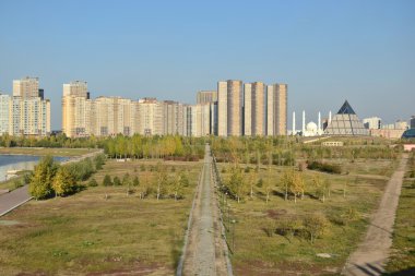 Görünümünde Astana, Kazakistan, Expo 2017 dizi başkenti