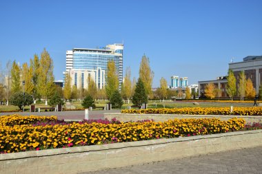 Görünümünde Astana, Kazakistan, Expo 2017 dizi başkenti