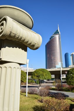 Görünümünde Astana, Kazakistan, Expo 2017 dizi başkenti