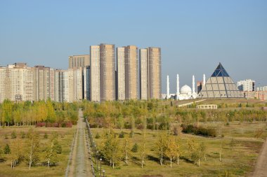 Görünümünde Astana, Kazakistan, Expo 2017 dizi başkenti