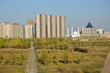 Görünümünde Astana, Kazakistan, Expo 2017 dizi başkenti