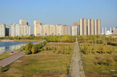 Görünümünde Astana, Kazakistan, Expo 2017 dizi başkenti
