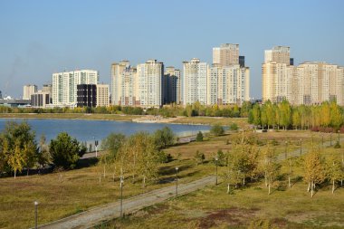 Görünümünde Astana, Kazakistan, Expo 2017 dizi başkenti