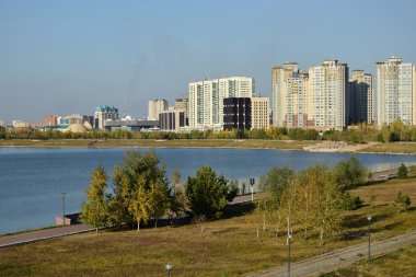 Görünümünde Astana, Kazakistan, Expo 2017 dizi başkenti
