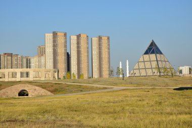 Görünümünde Astana, Kazakistan, Expo 2017 dizi başkenti