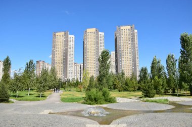 Görünümünde Astana, Kazakistan, Expo 2017 dizi başkenti