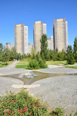 Görünümünde Astana, Kazakistan, Expo 2017 dizi başkenti