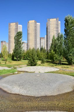 Görünümünde Astana, Kazakistan, Expo 2017 dizi başkenti