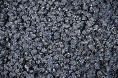 Siyah granit doku, soyut arkaplan, çakıl, taze asfalt.