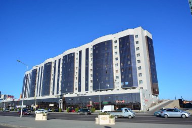 Modern Astana, Kazakistan başkenti bina konut