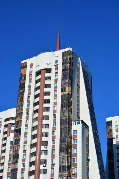 Moderní Rezidenční Budova Astaně Hlavním Městě Kazachstánu — Stock fotografie