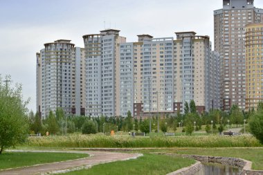 Modern Astana, Kazakistan başkenti bina konut