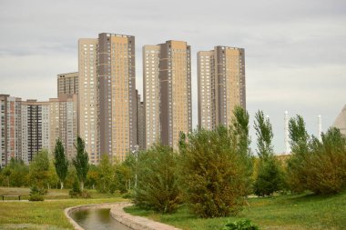 Görünümünde Astana, Kazakistan, Expo 2017 dizi başkenti