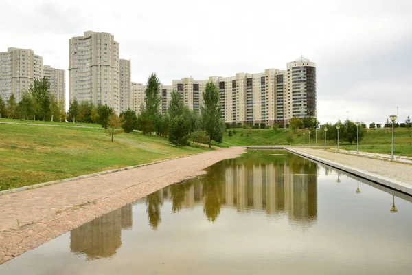 Blick Astana Der Hauptstadt Kasachstans Gastgeber Der Expo 2017 — Stockfoto