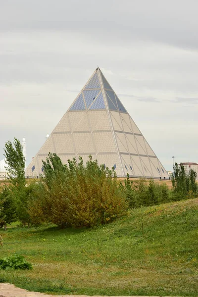 Astana Nur Sultán Kazachstán Pyramid Astaně Nur Sultán Hlavním Městě — Stock fotografie