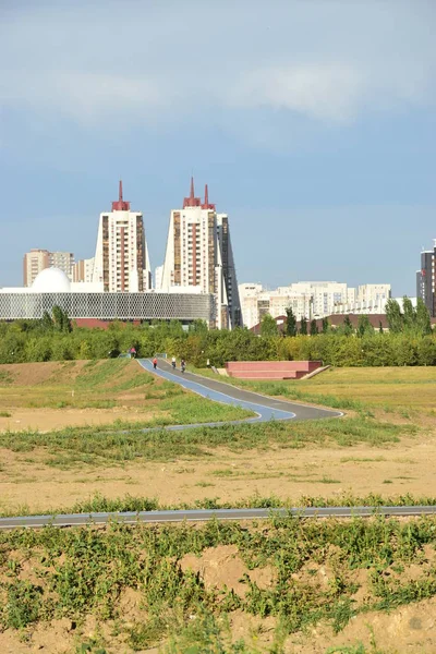 Weergave Astana Hoofdstad Van Kazachstan Gastheer Van Expo 2017 — Stockfoto