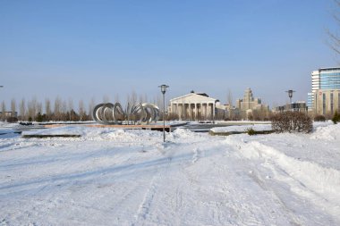 Görünümünde Astana, Kazakistan başkenti