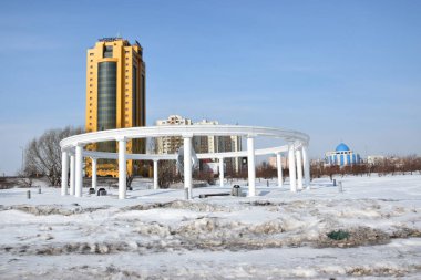 Görünümünde Astana, Kazakistan başkenti