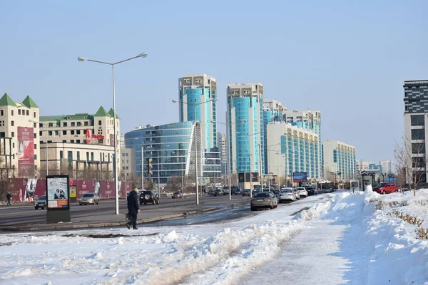 在哈萨克斯坦首都阿斯塔纳观看2017年世博会主办方 — 图库照片