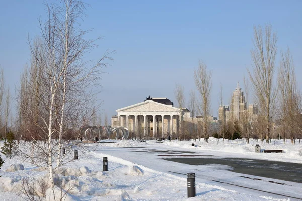 Weergave Astana Hoofdstad Van Kazachstan Gastheer Van Expo 2017 — Stockfoto