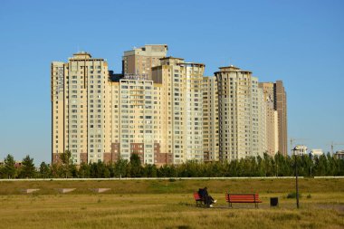 Görünümünde Astana, Kazakistan, Expo 2017 dizi başkenti