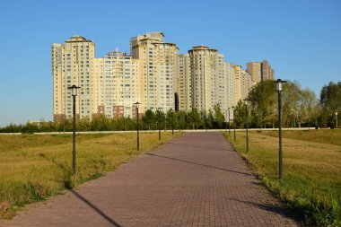 Görünümünde Astana, Kazakistan, Expo 2017 dizi başkenti