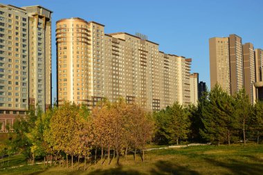 Görünümünde Astana, Kazakistan, Expo 2017 dizi başkenti