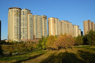 Görünümünde Astana, Kazakistan, Expo 2017 dizi başkenti