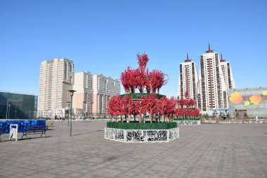 Görünümünde Astana, Kazakistan, Expo 2017 dizi başkenti