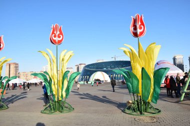 Görünümünde Astana, Kazakistan, Expo 2017 dizi başkenti
