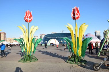 Görünümünde Astana, Kazakistan, Expo 2017 dizi başkenti
