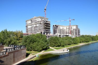 Görünümünde Astana, Kazakistan, Expo 2017 dizi başkenti